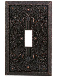 Filigree Single-Toggle Switch Plate
